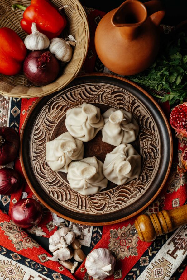 С бараниной отварные